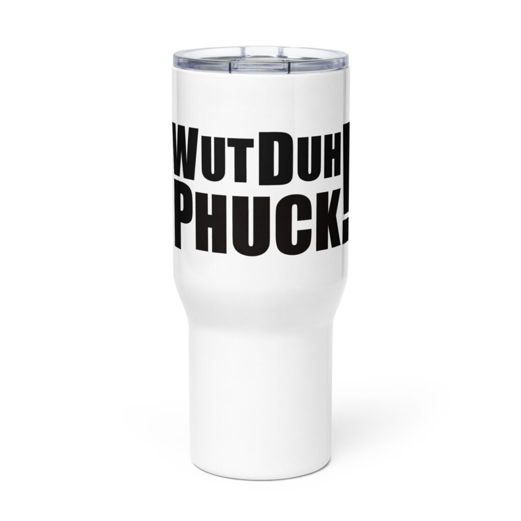 Travel mug with a handle
