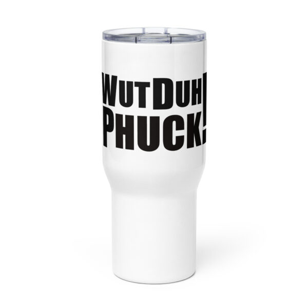 Travel mug with a handle
