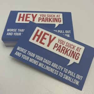 Parking Cards - Hey You Suck